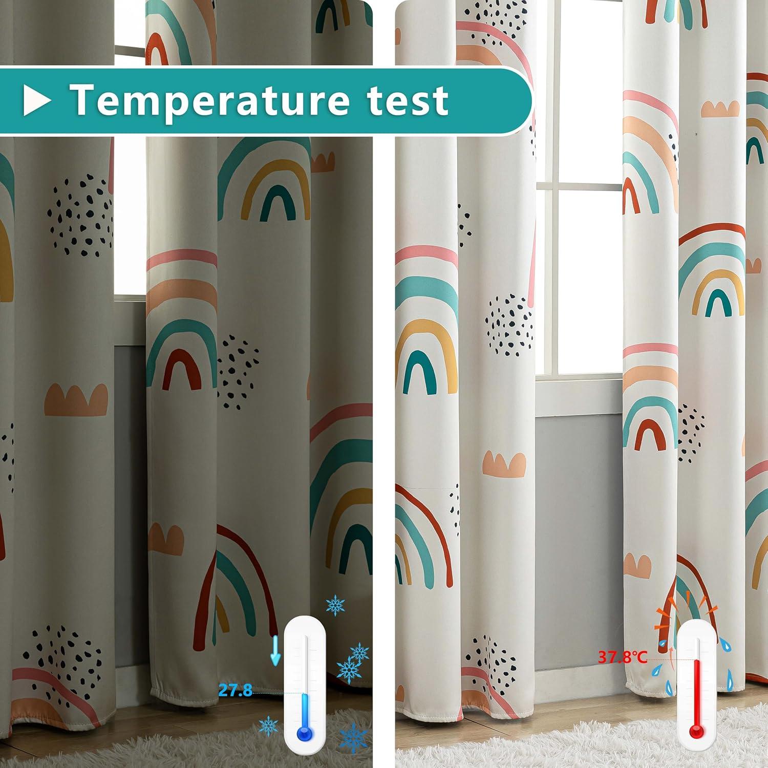 Cortinas Blackout Chiinvent Arcoíris 132x213 cm 2 Paneles