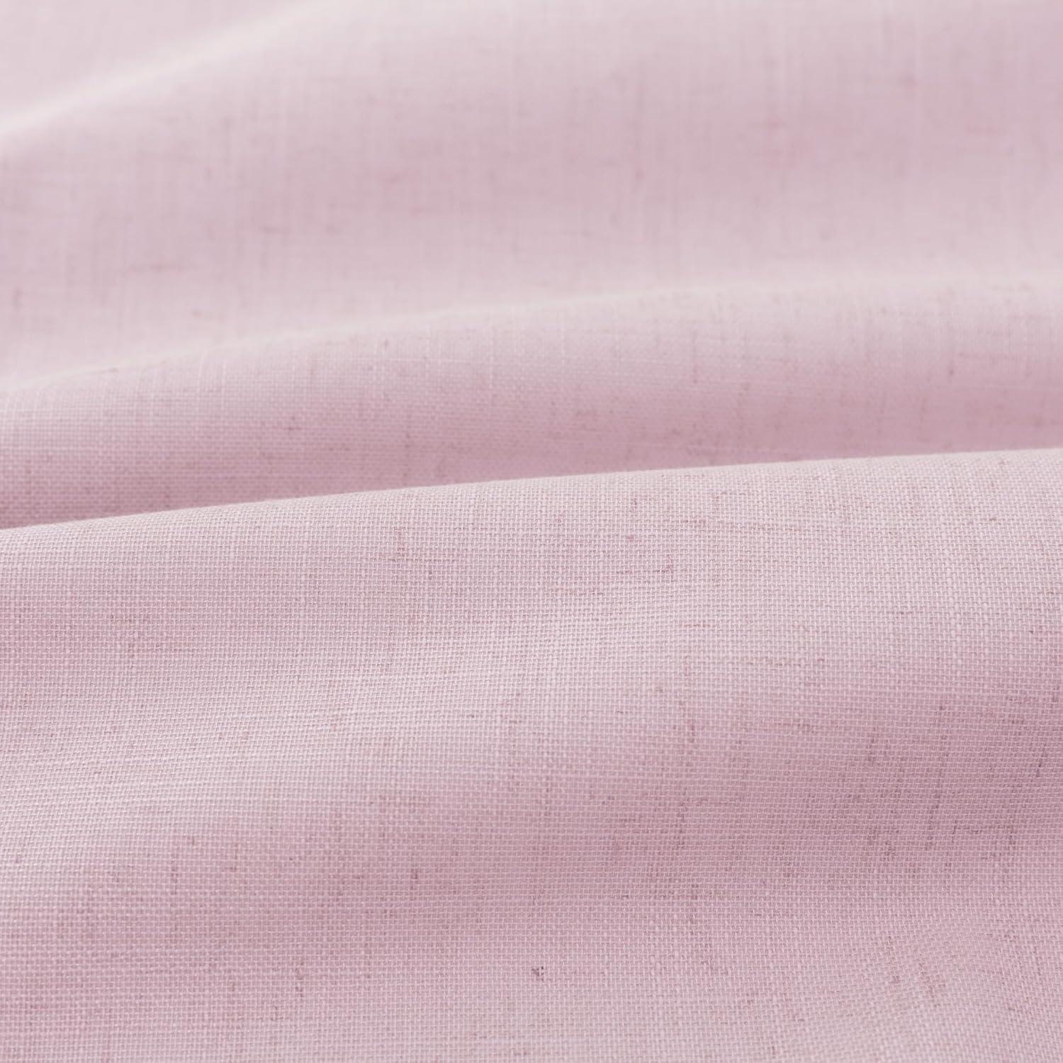 Cortinas Opacas Rosa Mrs.Naturall 213 cm 2 Paneles Pliegues