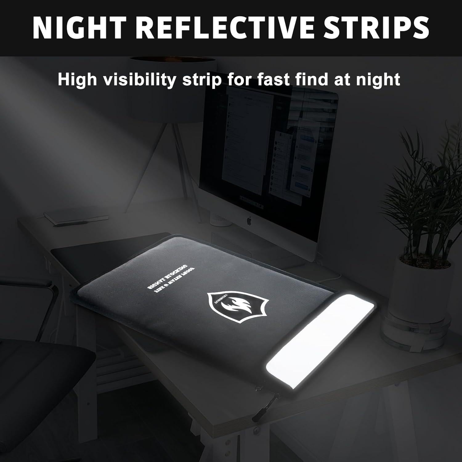 Bolsa Ignífuga Tusirgre 41x28 cm Resistente al Agua RFID