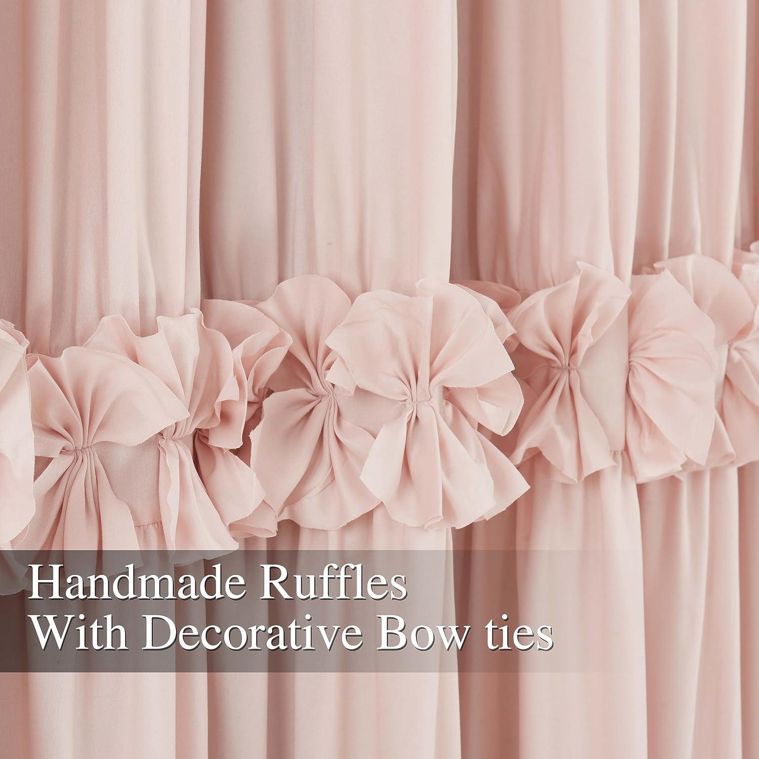 Cortinas Opacas Homechoice Decor 54x84" Rosa Durazno 2 Paneles