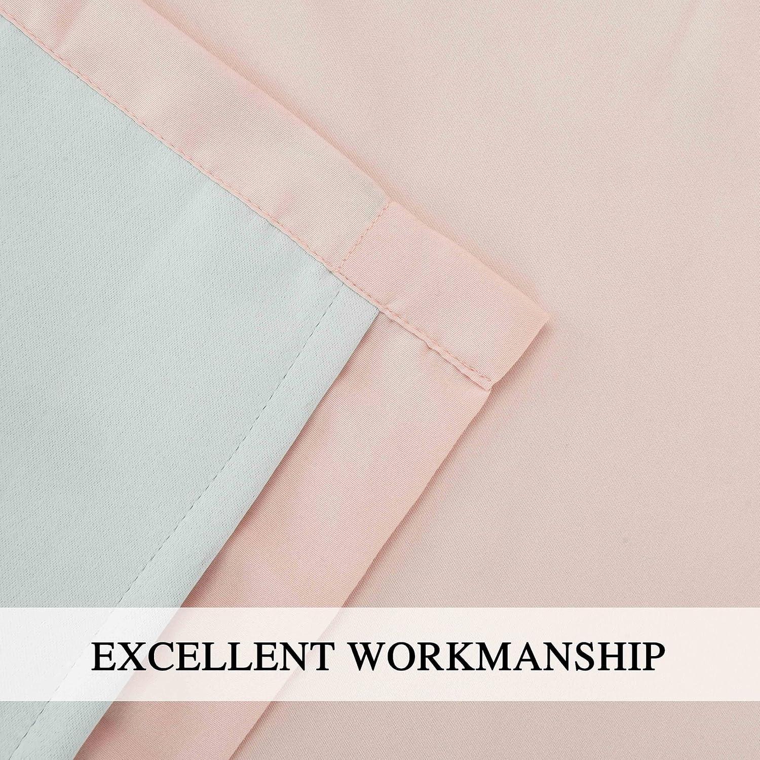 Cortinas Opacas Homechoice Decor 54x84" Rosa Durazno 2 Paneles