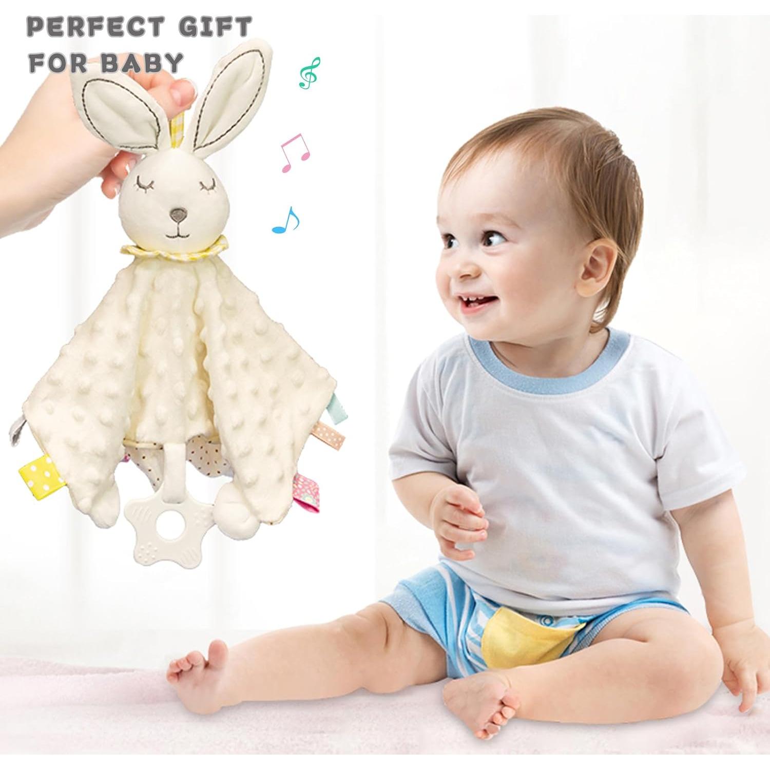 Manta de Seguridad para Bebés Upalupa Conejo Blanco 30x30 cm