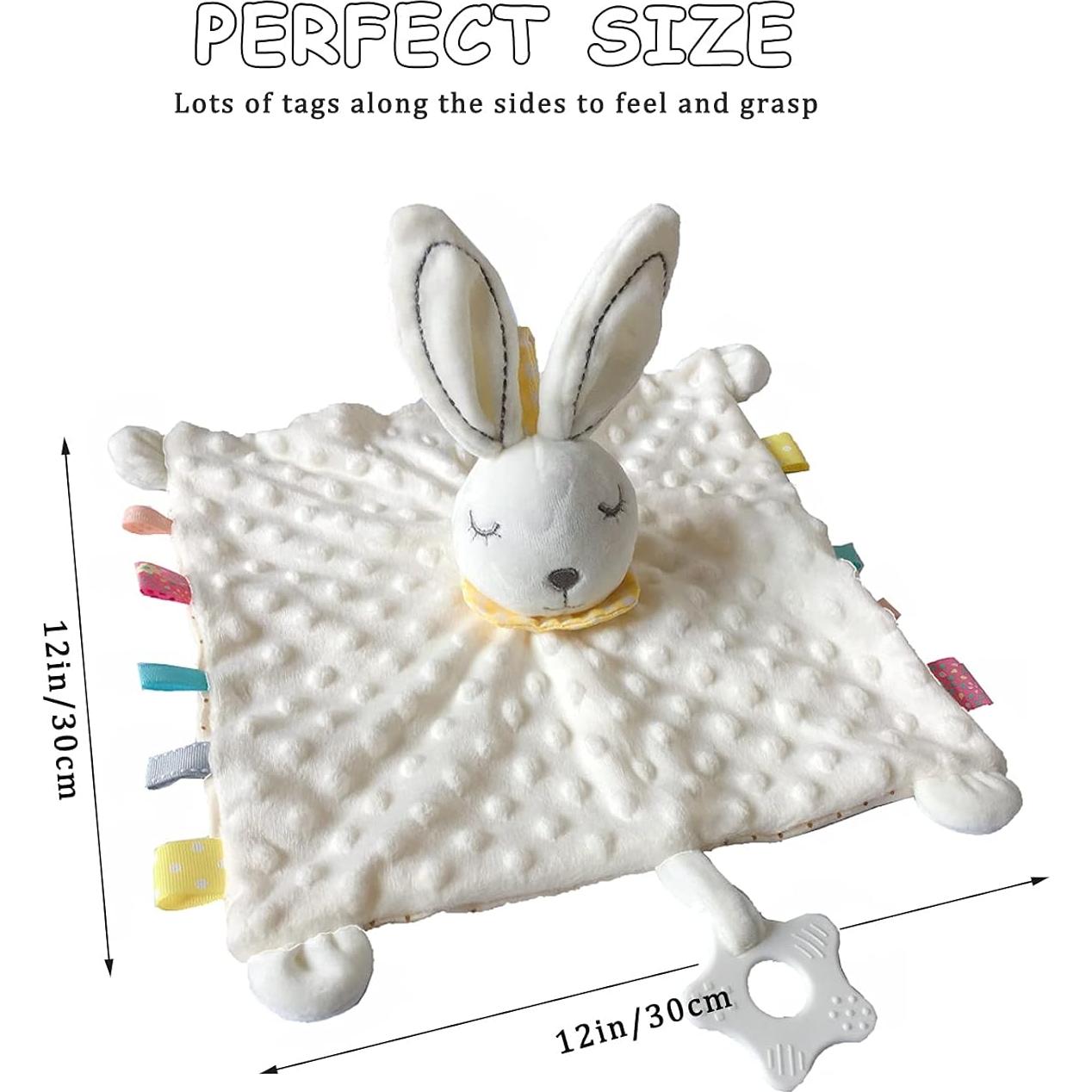 Manta de Seguridad para Bebés Upalupa Conejo Blanco 30x30 cm