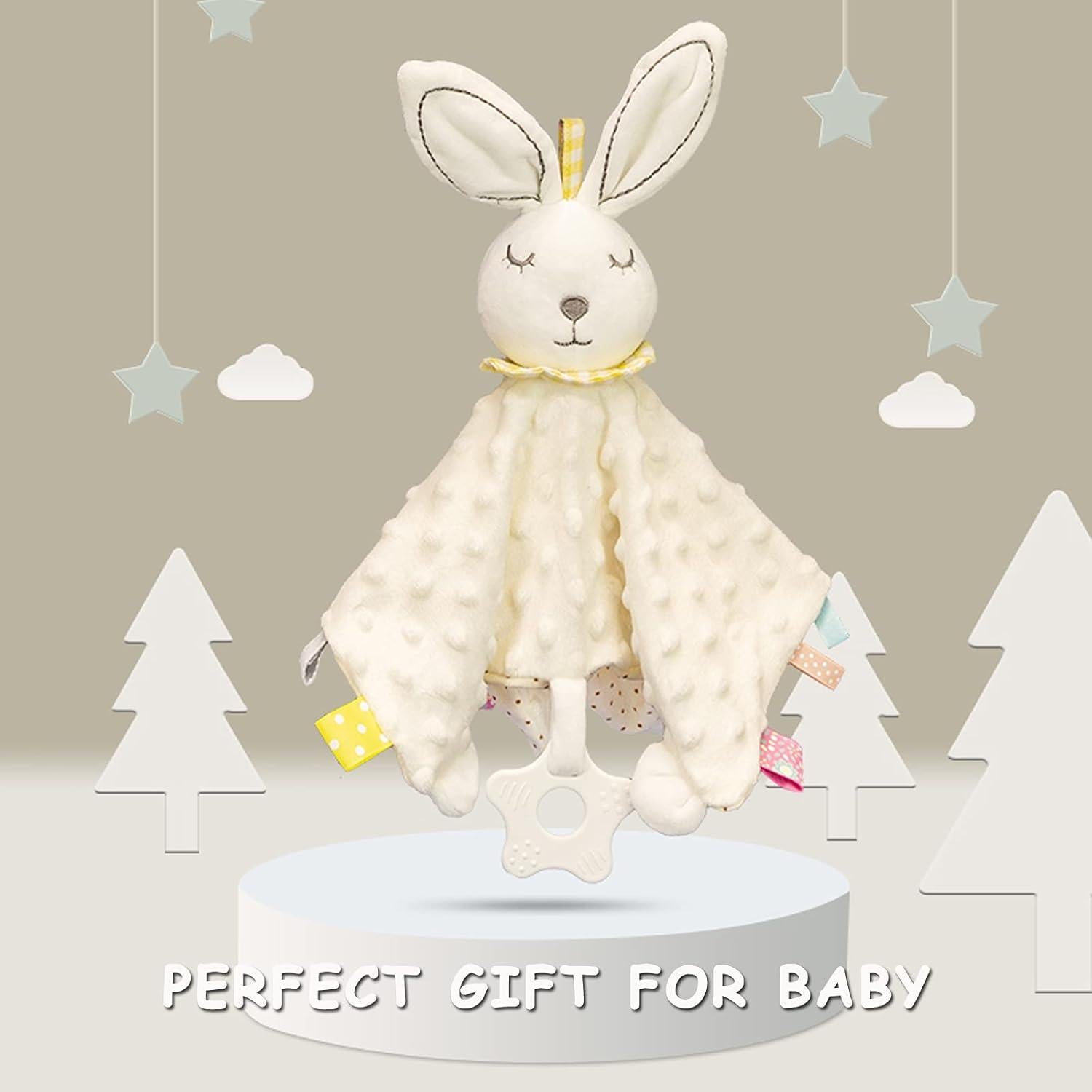 Manta de Seguridad para Bebés Upalupa Conejo Blanco 30x30 cm