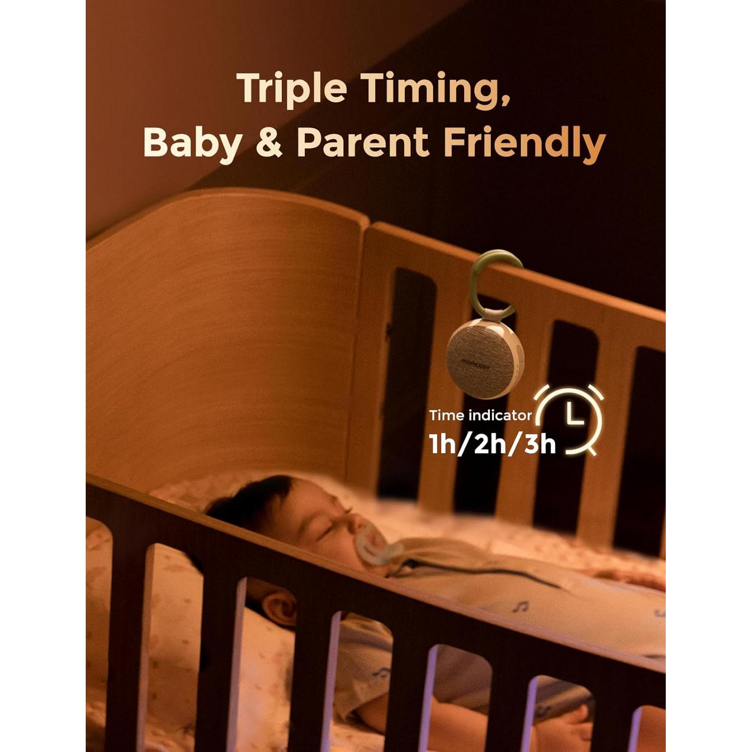 Máquina de Sonido Portátil Momcozy con Luz Nocturna y Bluetooth