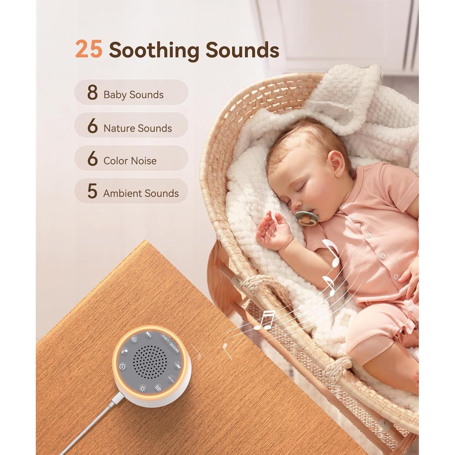 Máquina de Sonido Dreamegg D1 Nova con Luz Nocturna 10 Colores