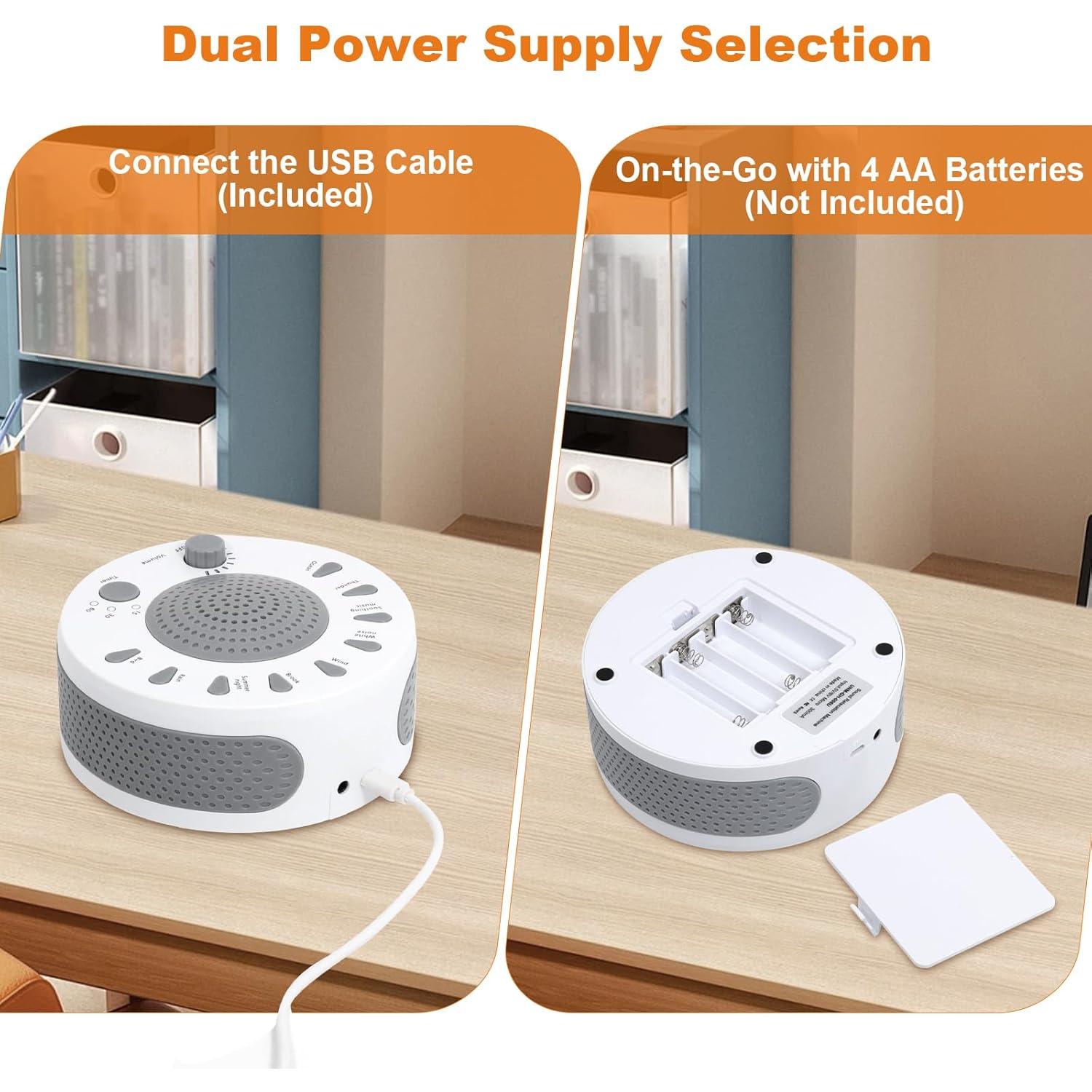 Máquina de Ruido Blanco KozyOne BD16051 con 27 Sonidos