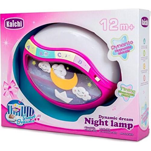 Lámpara Nocturna Mágica para Bebé Rosa con Melodías