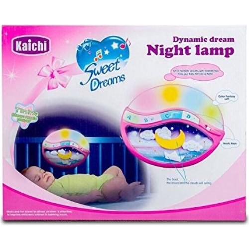 Lámpara Nocturna Mágica para Bebé Rosa con Melodías