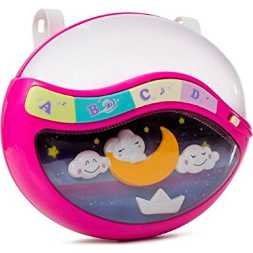 Lámpara Nocturna Mágica para Bebé Rosa con Melodías