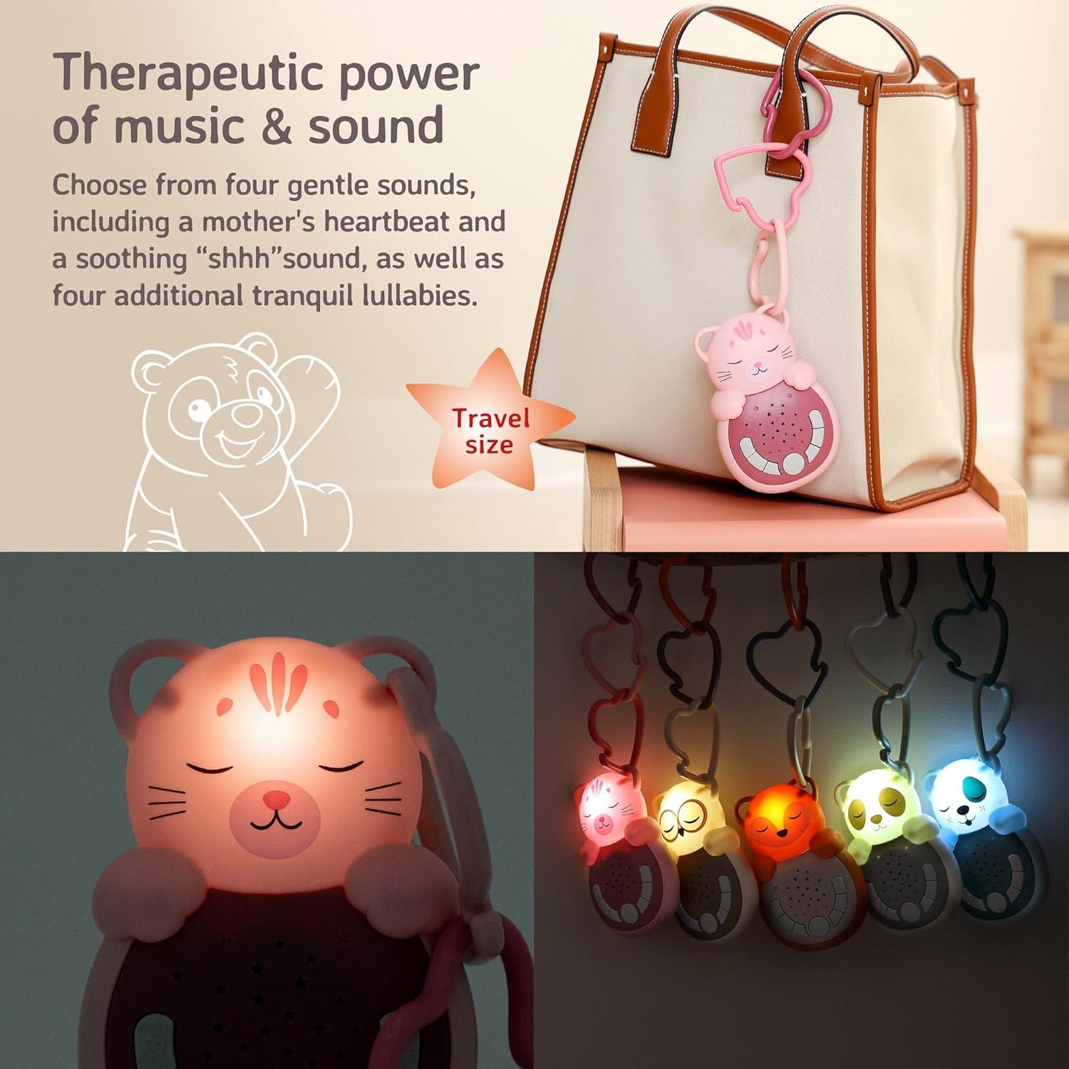 Calmante para Bebés Cloud b Sweet Dreamz Gato con Luz y Sonidos