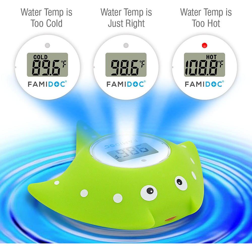 Termómetro de baño para bebés Famidoc FDTH-V0-22 Verde