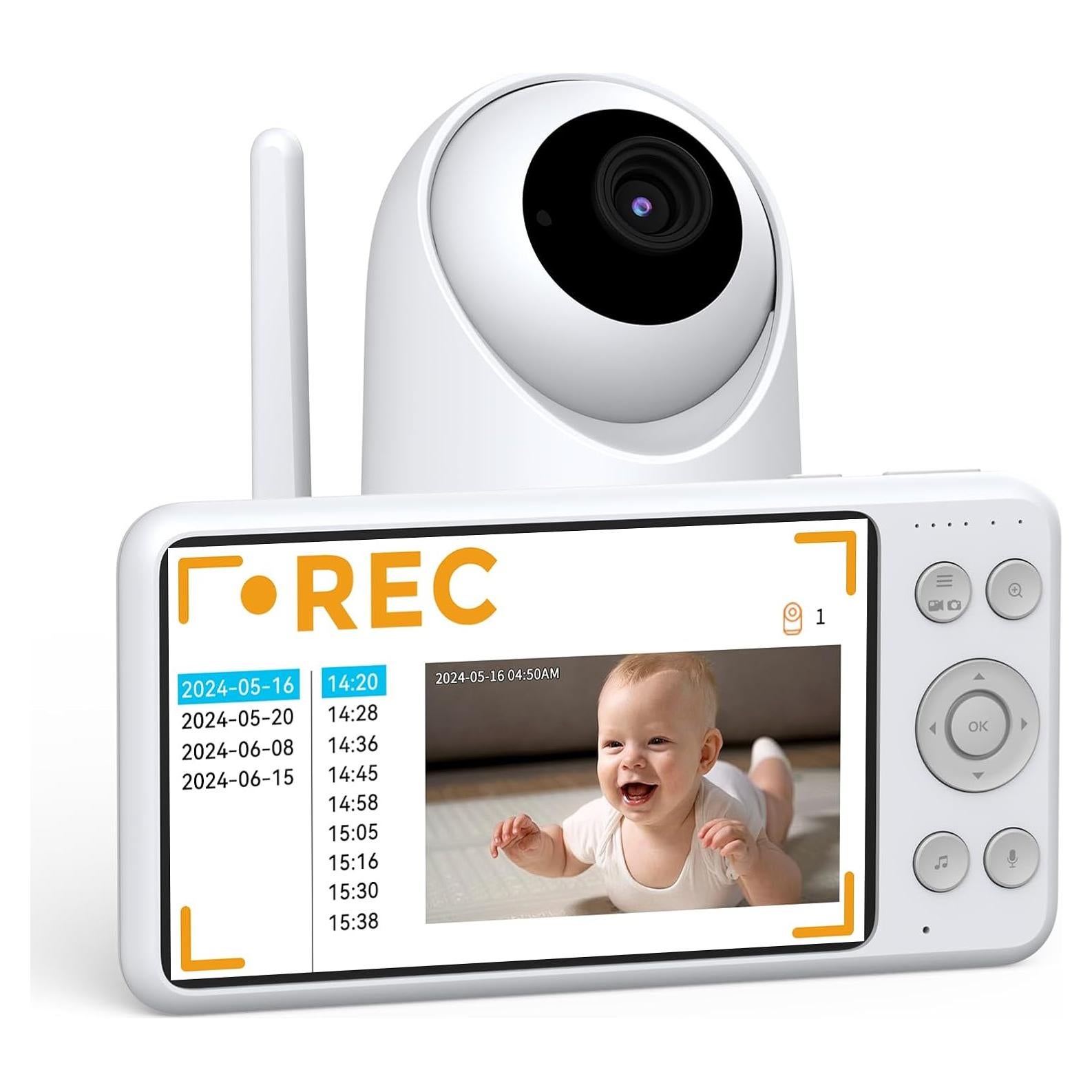 Monitor de Bebé HD NEWQ NQ-BM-01 1080P Sin WiFi 5.5"