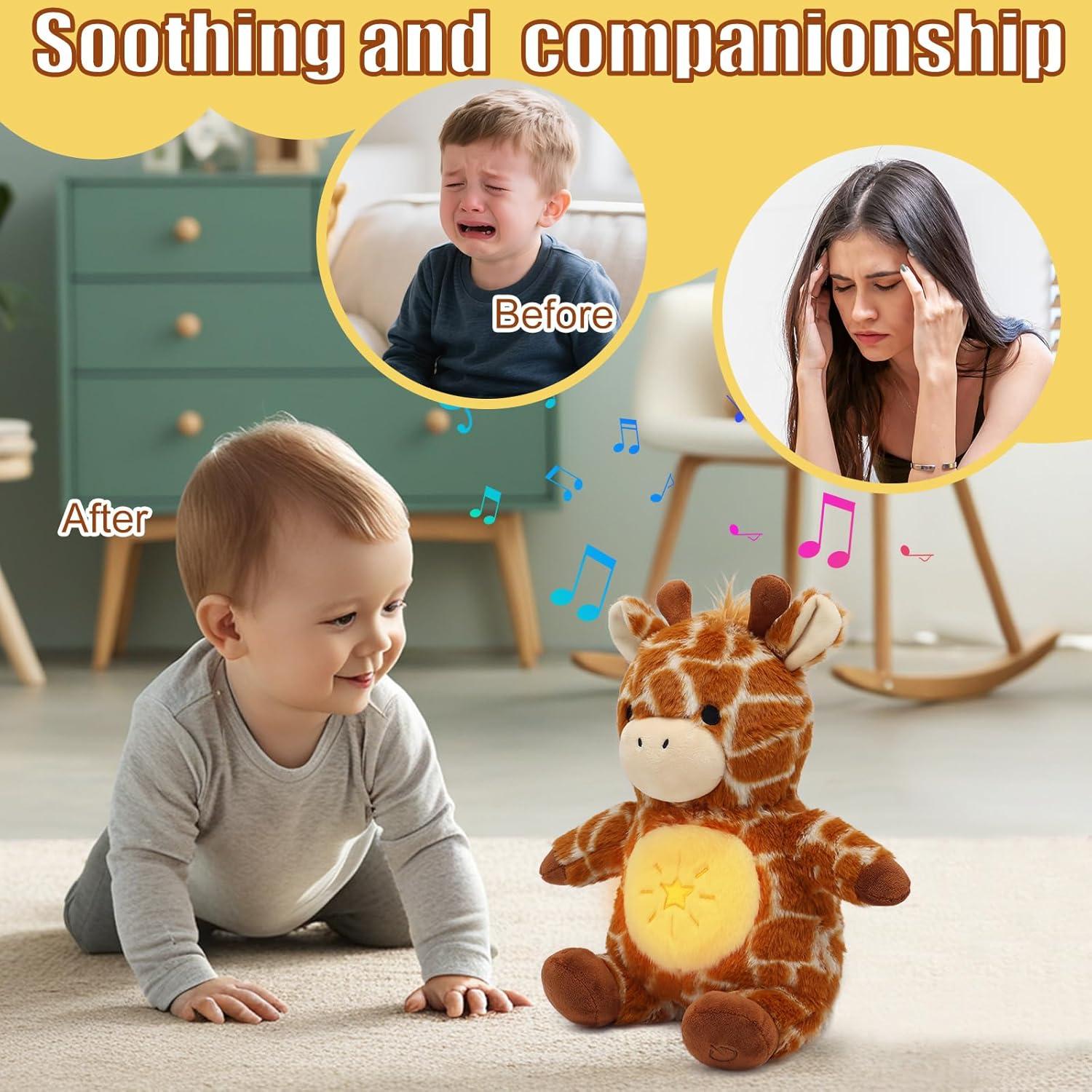 Jirafa de Peluche IUTOYYE con Música y Respiración Calmante