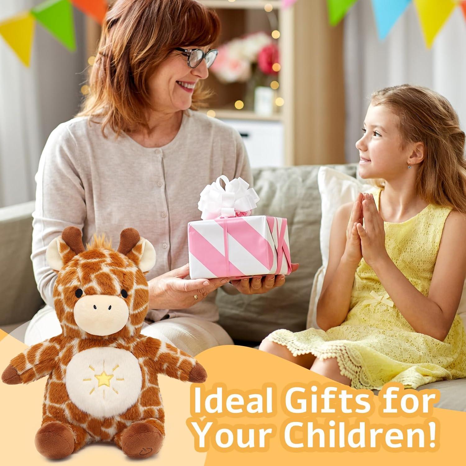 Jirafa de Peluche IUTOYYE con Música y Respiración Calmante