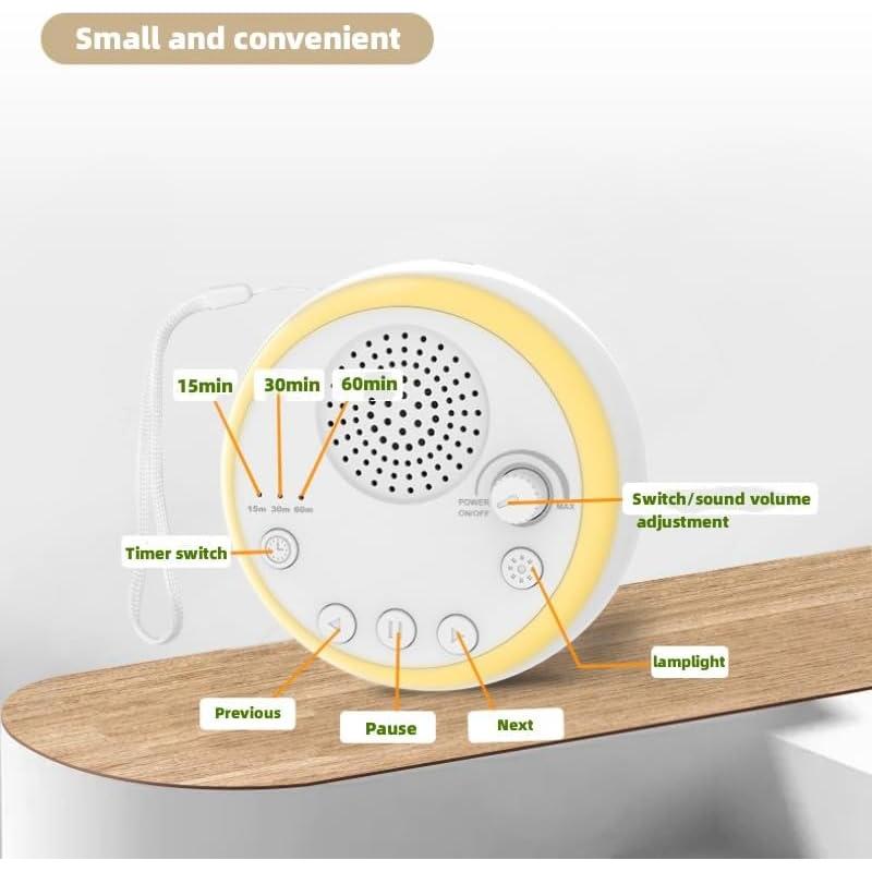 Máquina de Sonido HHYING NM-001 con 16 Sonidos y Luz Nocturna