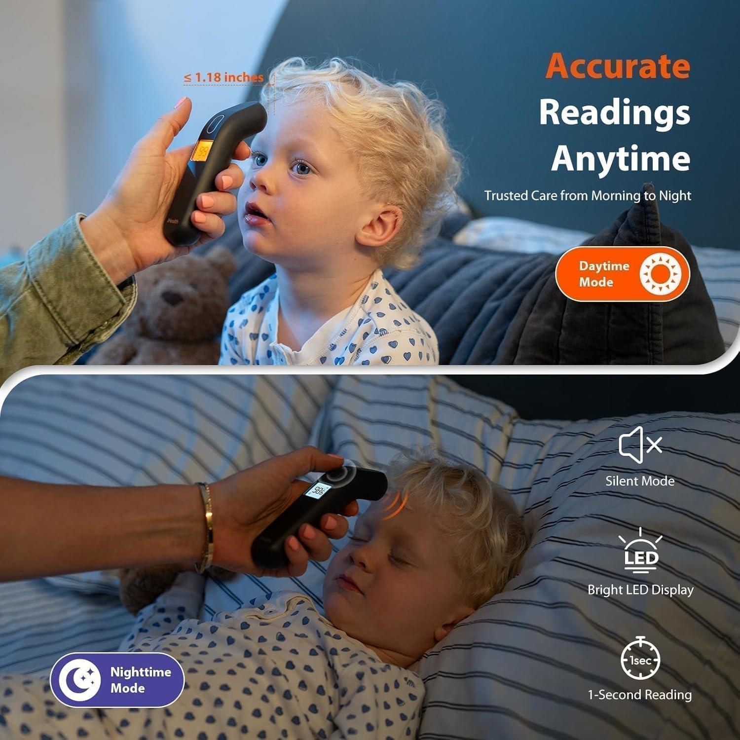 Termómetro Sin Contacto iHealth PT2L Negro para Adultos y Niños