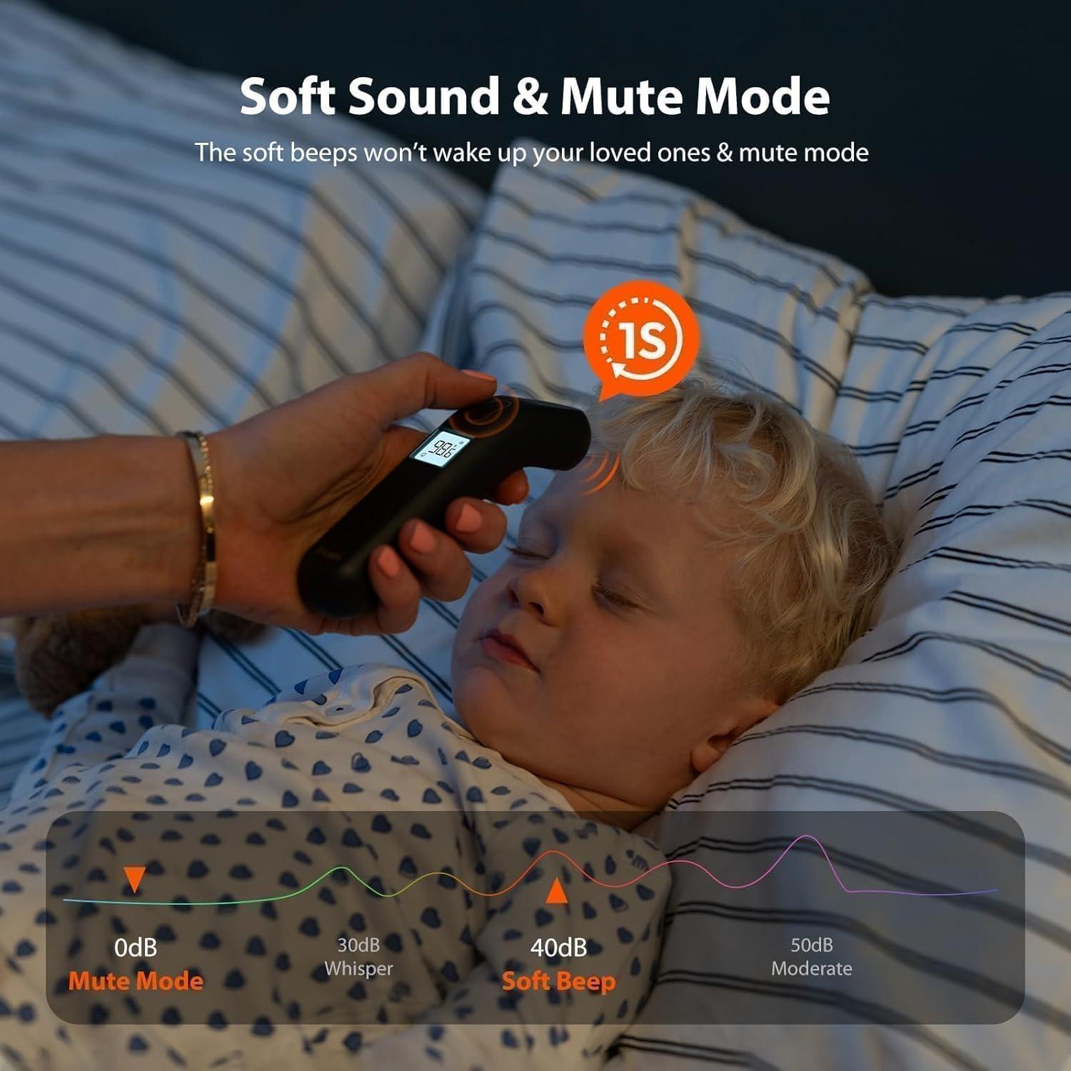 Termómetro Sin Contacto iHealth PT2L Negro para Adultos y Niños