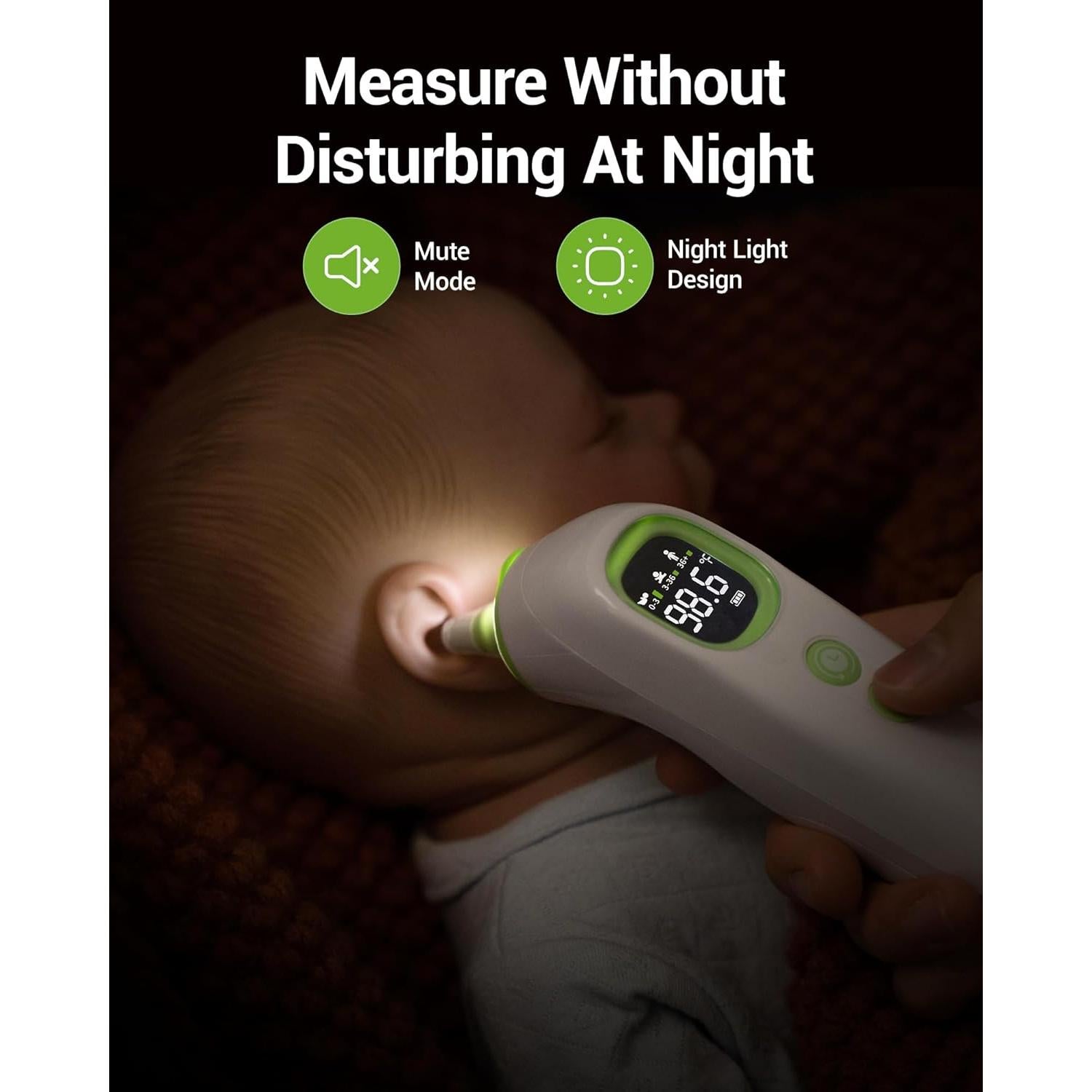 Termómetro de oído Femometer ET108 con 21 cubiertas desechables