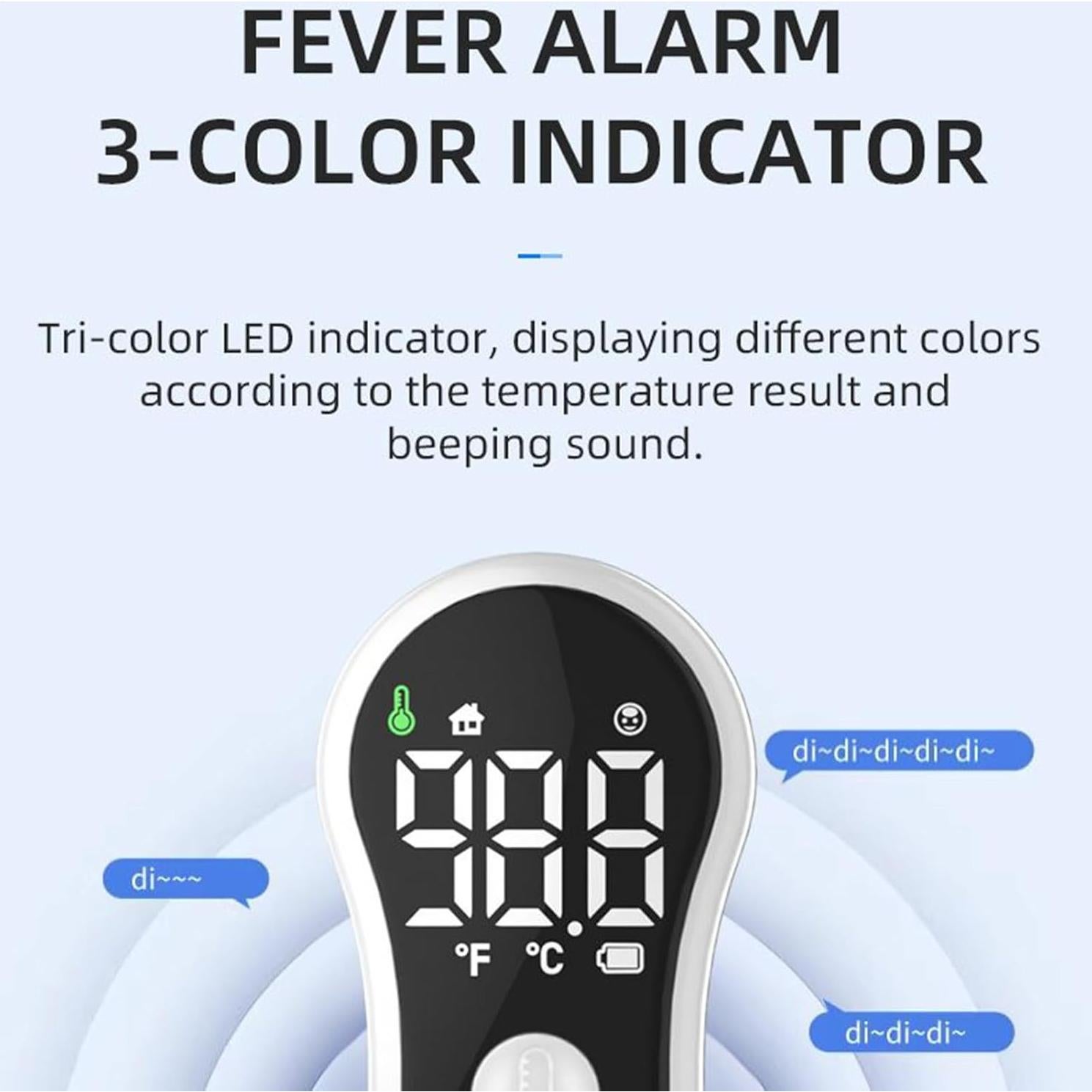 Temperature Gauge for Kids | Infrared Kids Temperature Meter,Touchless Digital Measuring Device with Forehead and Object 2 in 1 Mode for Home Hospital Pediatric Care