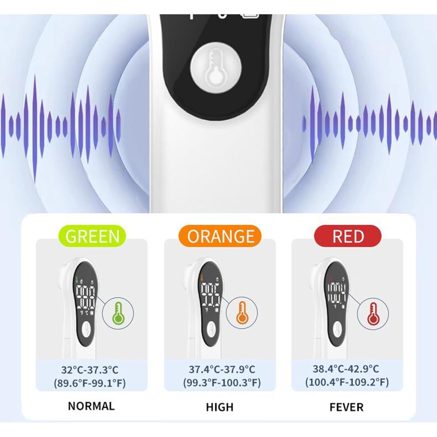 Temperature Gauge for Kids | Infrared Kids Temperature Meter,Touchless Digital Measuring Device with Forehead and Object 2 in 1 Mode for Home Hospital Pediatric Care