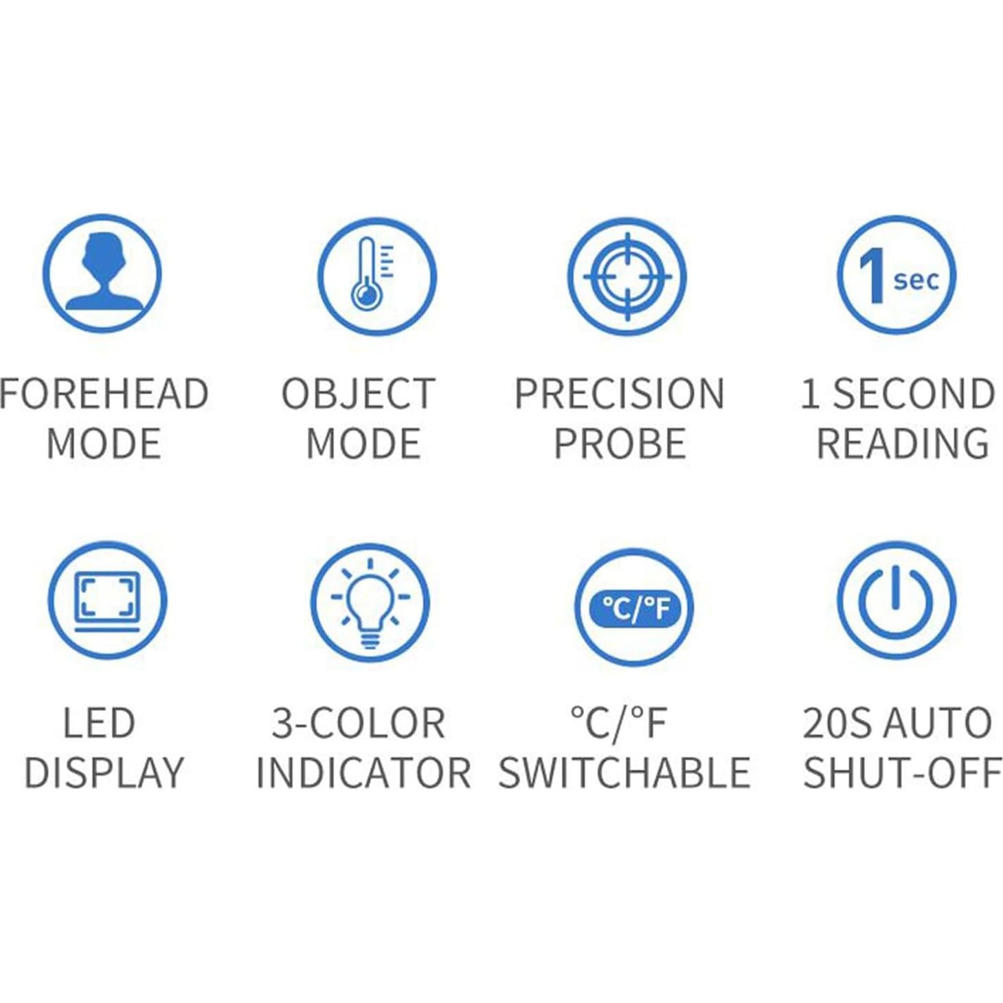 Temperature Gauge for Kids | Infrared Kids Temperature Meter,Touchless Digital Measuring Device with Forehead and Object 2 in 1 Mode for Home Hospital Pediatric Care