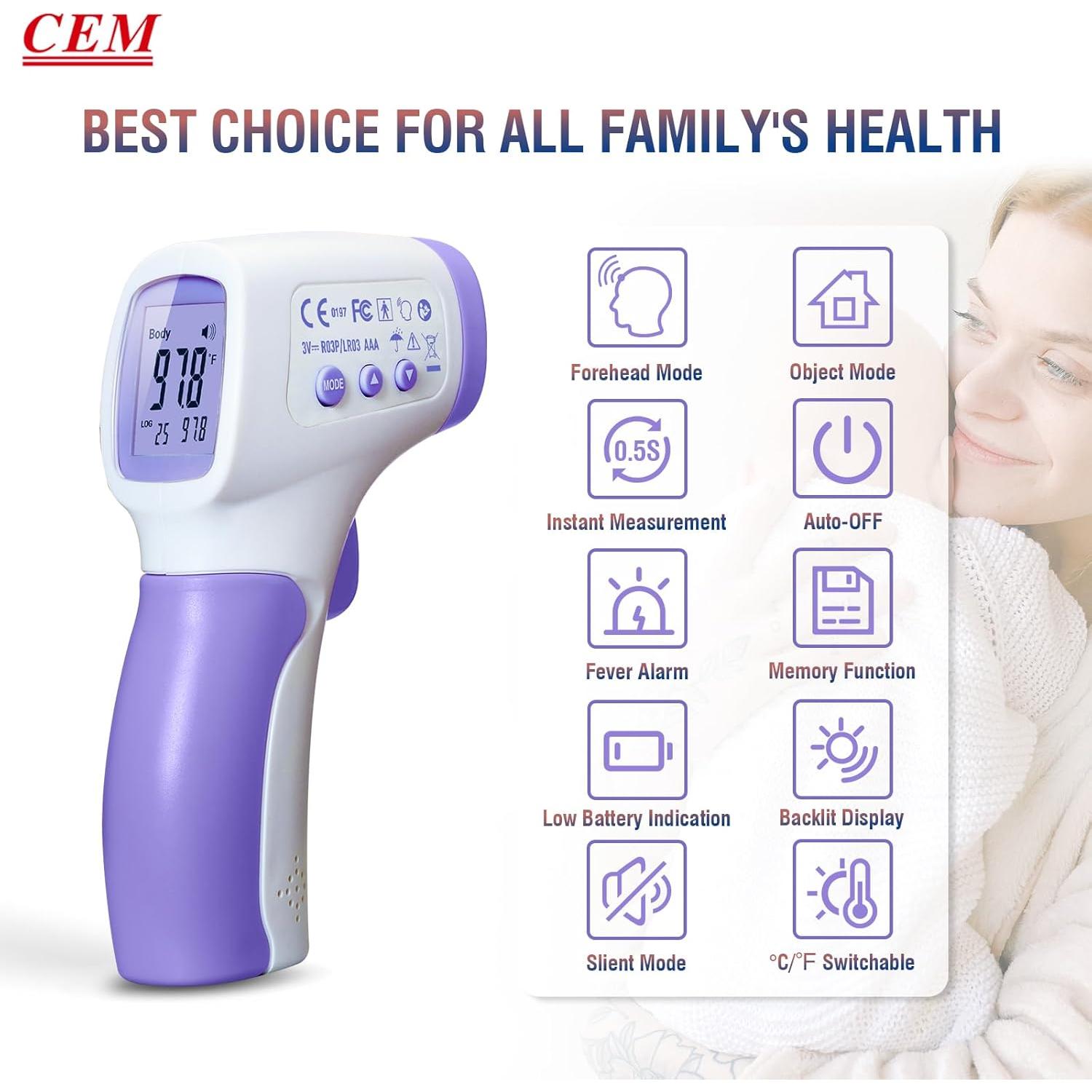 Termómetro Digital Infrarrojo CEM DT-8806 Sin Contacto