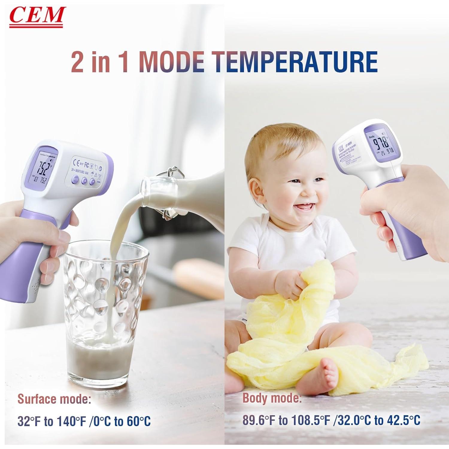 Termómetro Digital Infrarrojo CEM DT-8806 Sin Contacto