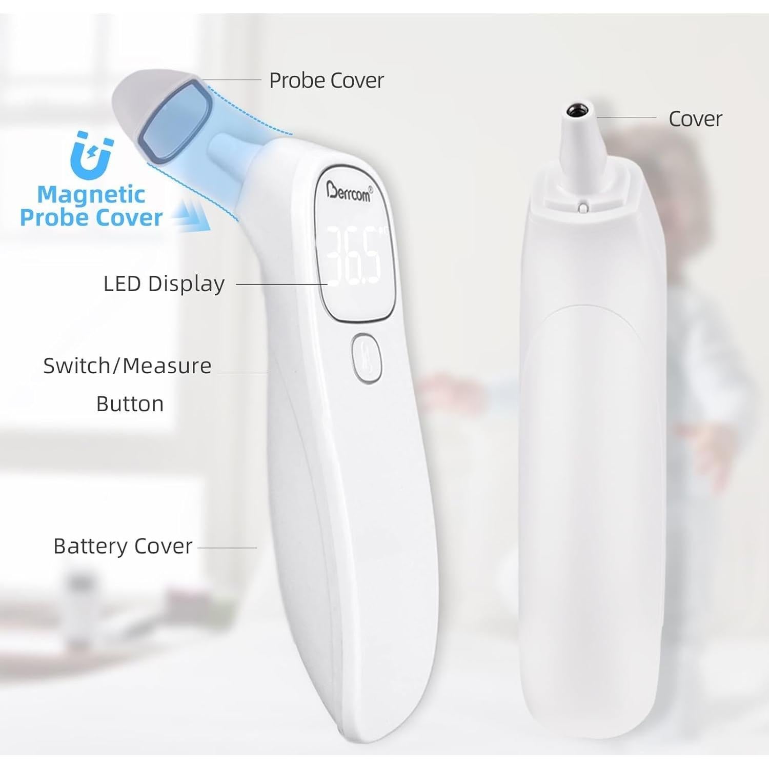 Termómetro Digital Sin Contacto Berrcom ET005 para Adultos y Bebés