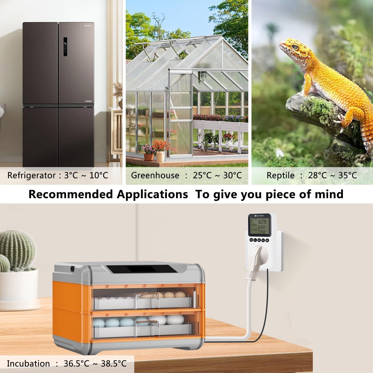 Controlador de Temperatura Digital KETOTEK KT3200PRO 1800W