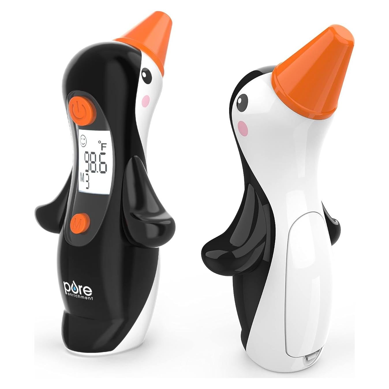 Termómetro de oído Pure Enrichment Penguin - InstaRead, LCD, 10 memorias