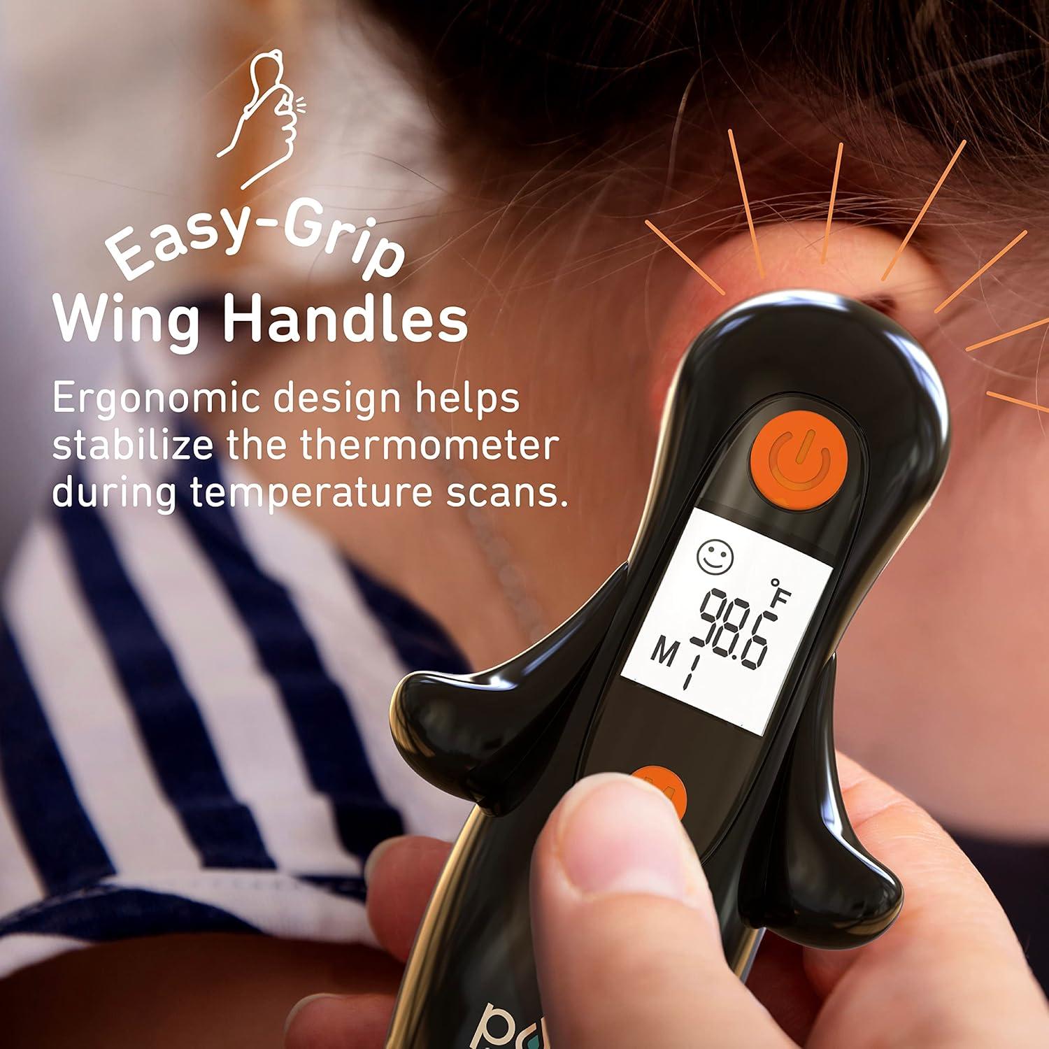 Termómetro de oído Pure Enrichment Penguin - InstaRead, LCD, 10 memorias