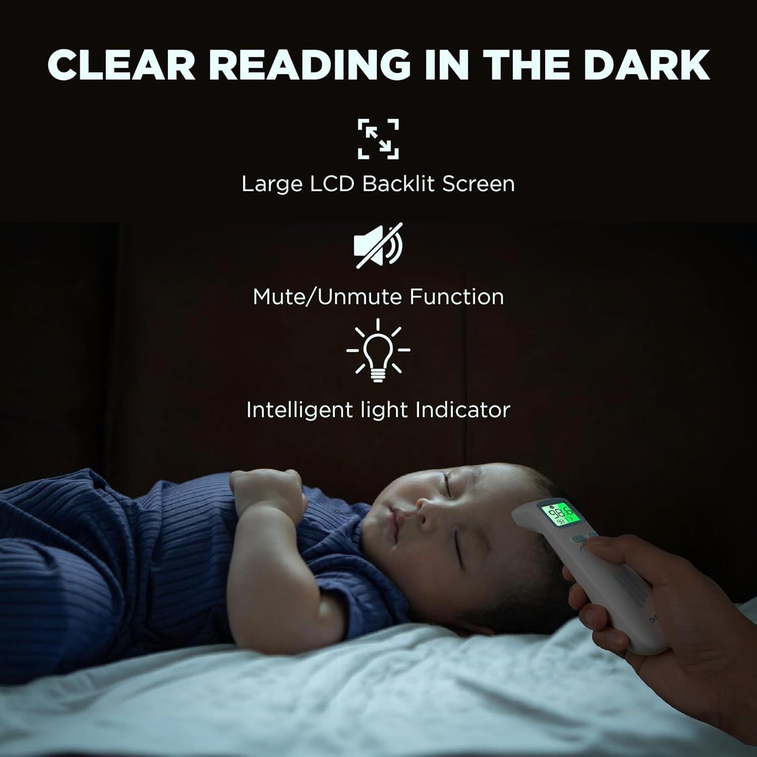 Termómetro Infrarrojo Digital DrBash 3 en 1 para Bebés y Adultos