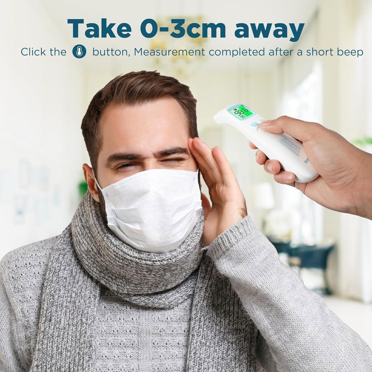 Termómetro Infrarrojo Digital DrBash 3 en 1 para Bebés y Adultos