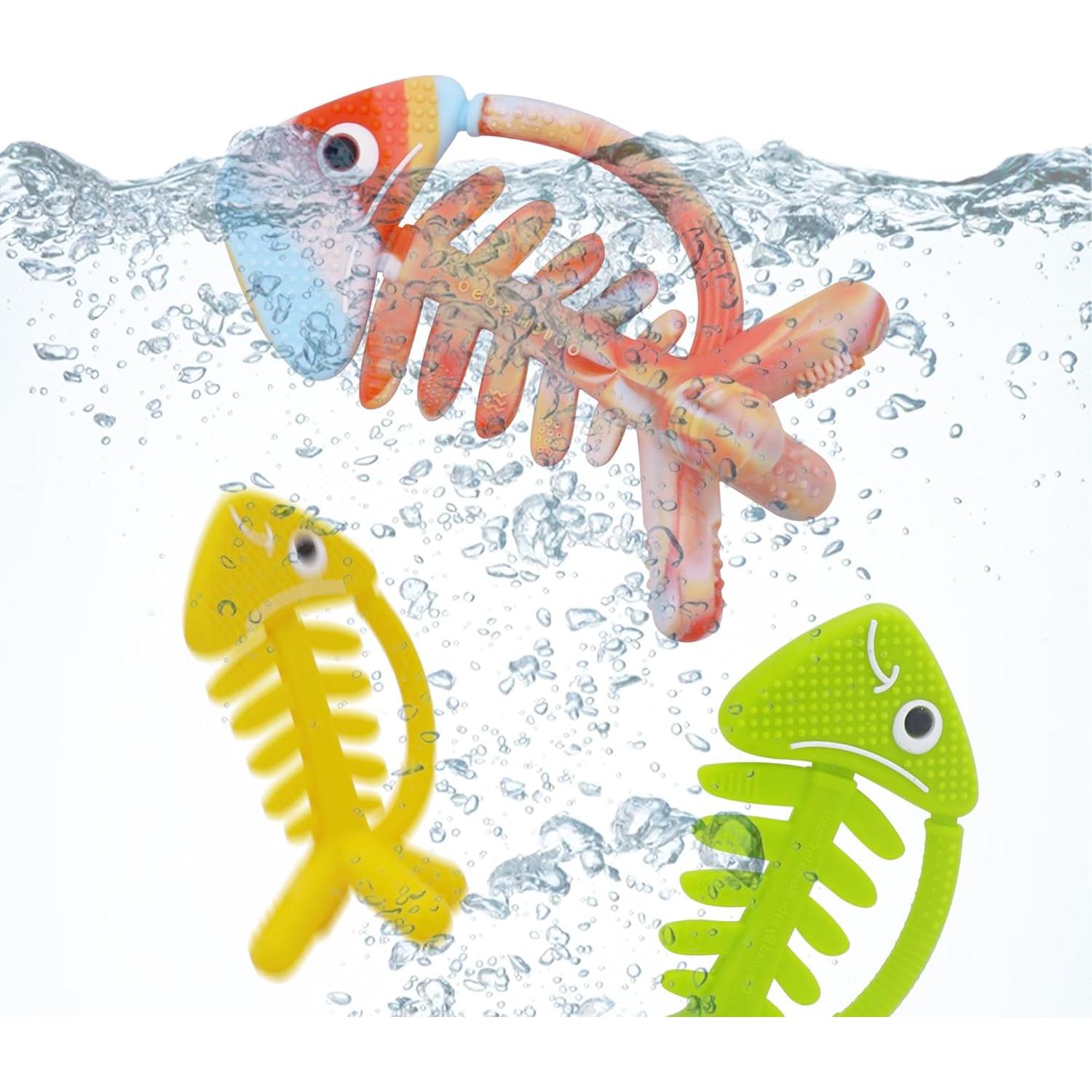 Mordedor 3D Pez Arcoíris Bebe Mondo - Silicona para Dentición 0-6 Meses