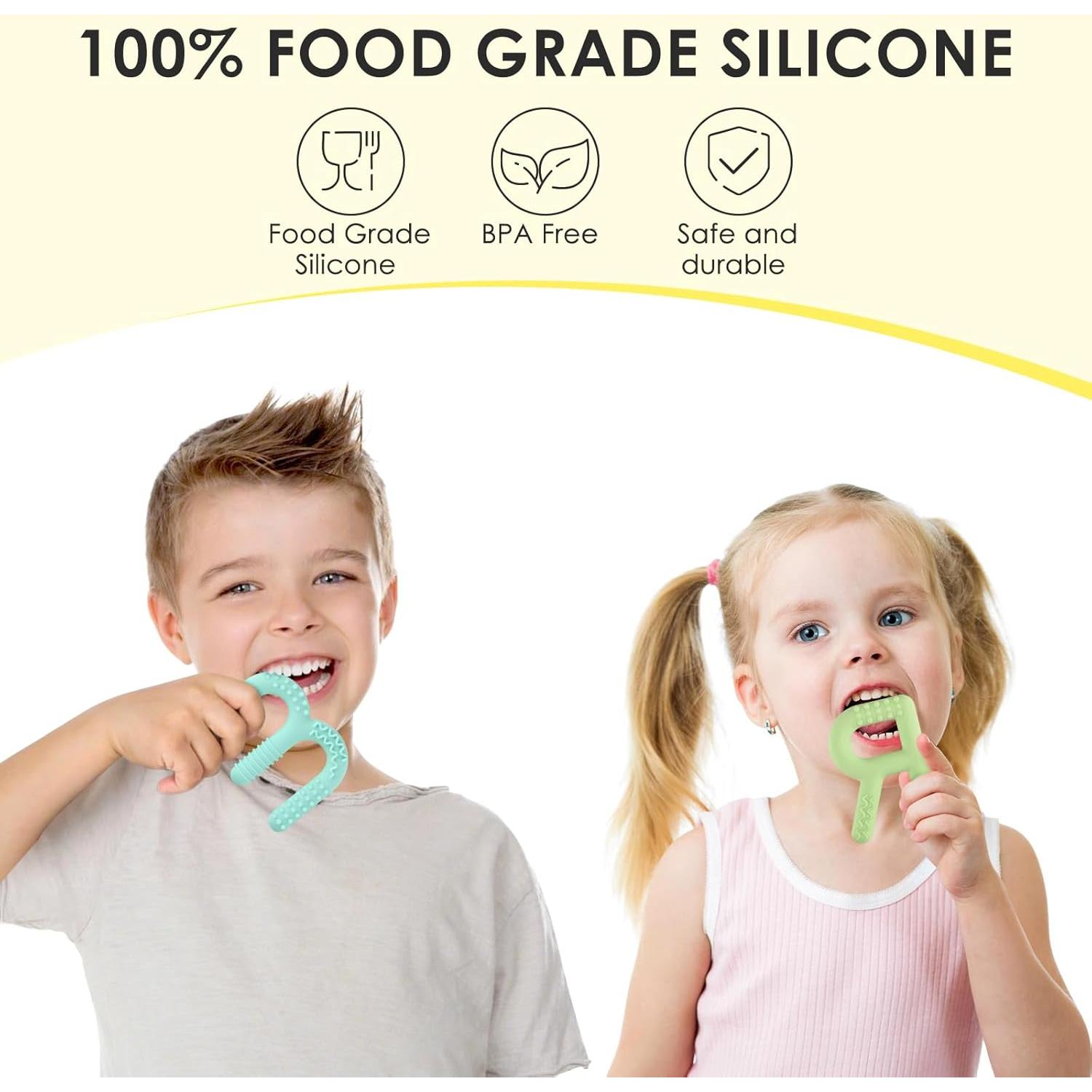 Mordedores Masticables ERKOON para Niños Autistas - Set de 2 Silicona Texturizada