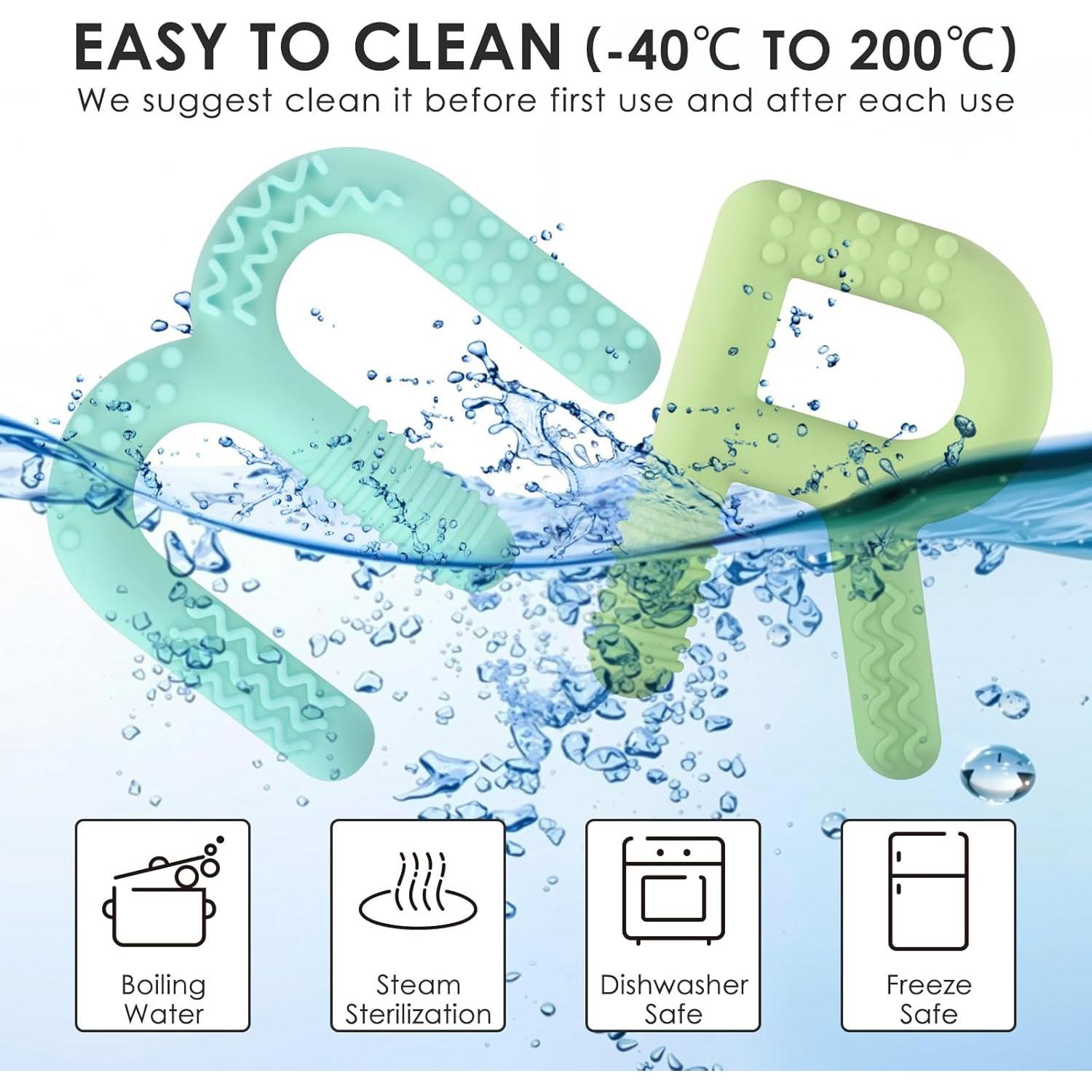 Mordedores Masticables ERKOON para Niños Autistas - Set de 2 Silicona Texturizada