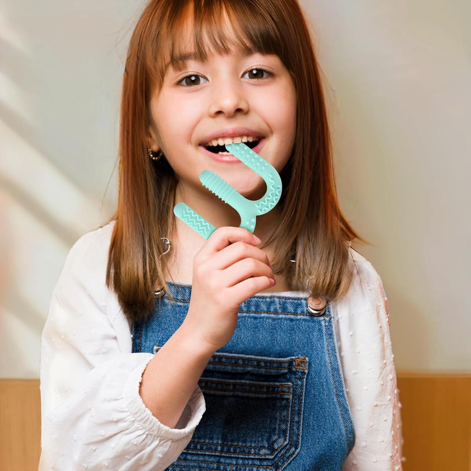 Mordedores Masticables ERKOON para Niños Autistas - Set de 2 Silicona Texturizada