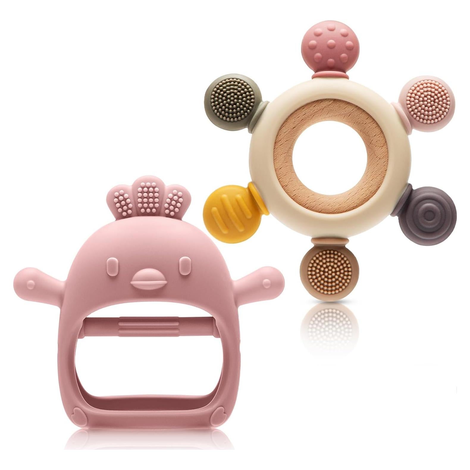 Juguetes de Dentición CAHILON 2 Piezas Silicona BPA Gratis