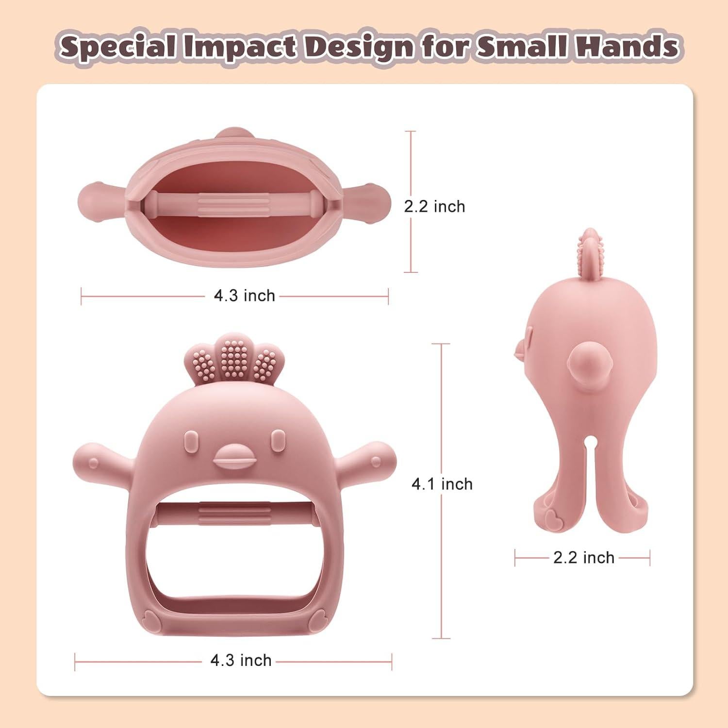 Juguetes de Dentición CAHILON 2 Piezas Silicona BPA Gratis