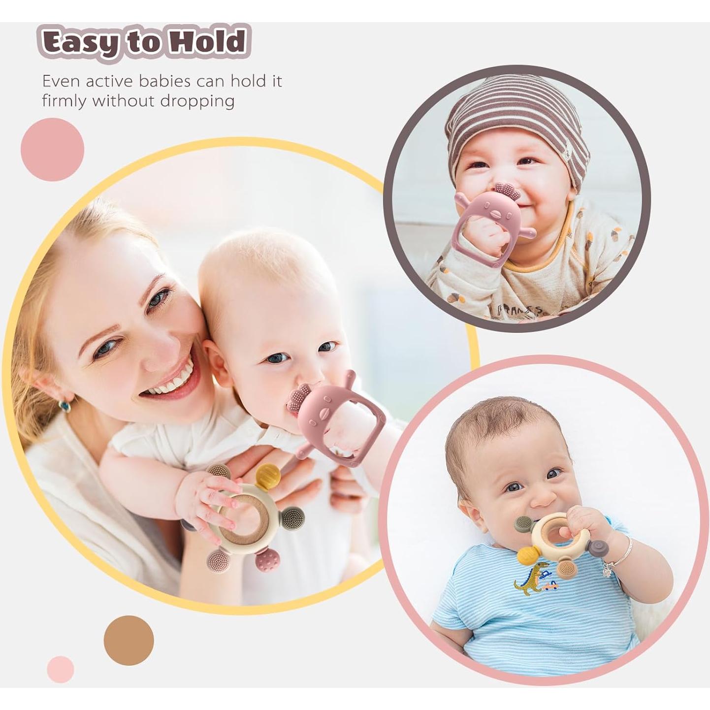 Juguetes de Dentición CAHILON 2 Piezas Silicona BPA Gratis