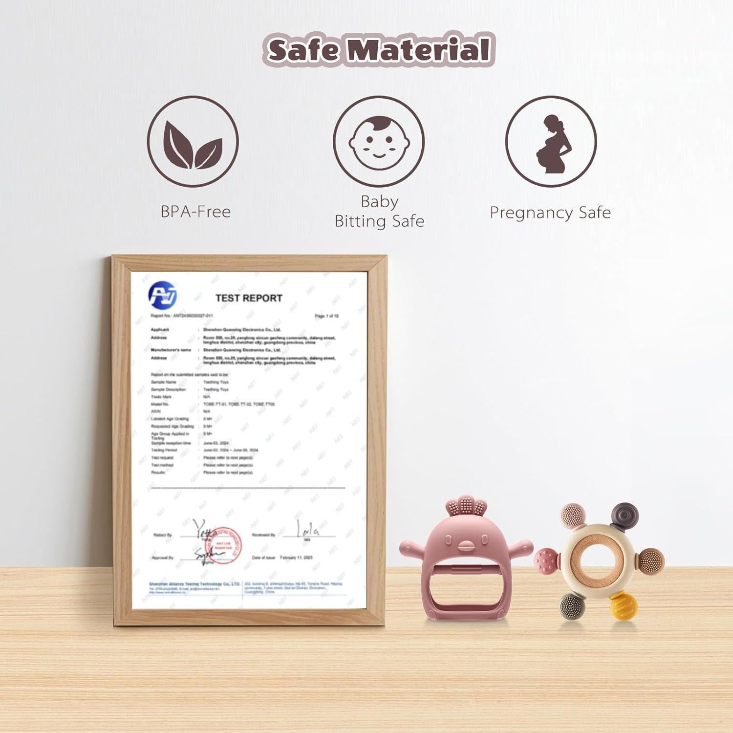 Juguetes de Dentición CAHILON 2 Piezas Silicona BPA Gratis