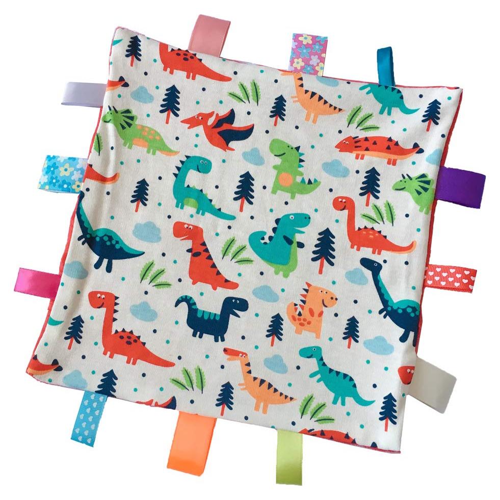 Manta Sensorial para Bebés Upalupa con Etiquetas Coloridas 25x25 cm