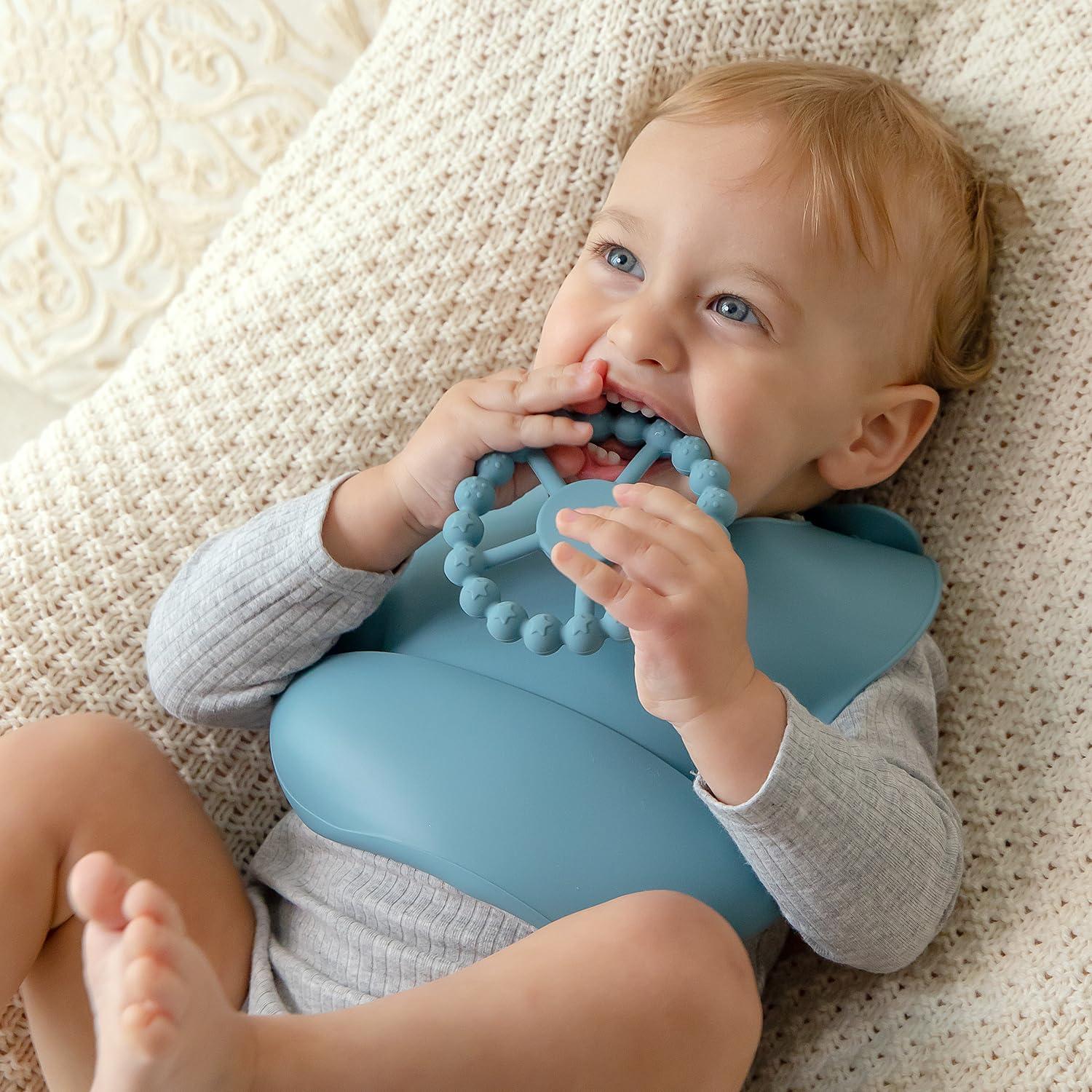 Mordedor Anillo de Silicona Samigo para Bebés - 2 Piezas Rosa