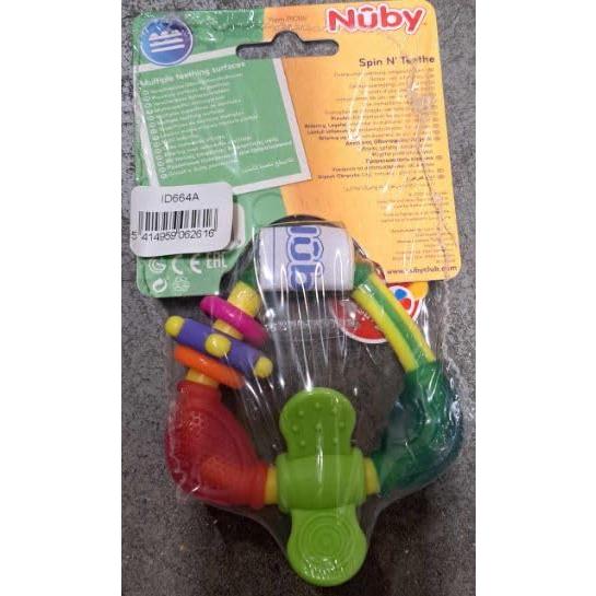 Mordedor Nuby Spin N' Teethe 1 Cuenta 40g Silicona