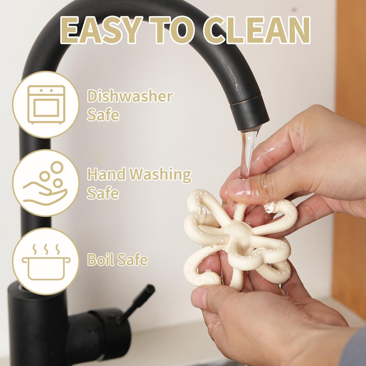 Mordedor de Silicona Haakaa Trébol 100% Grado Alimenticio