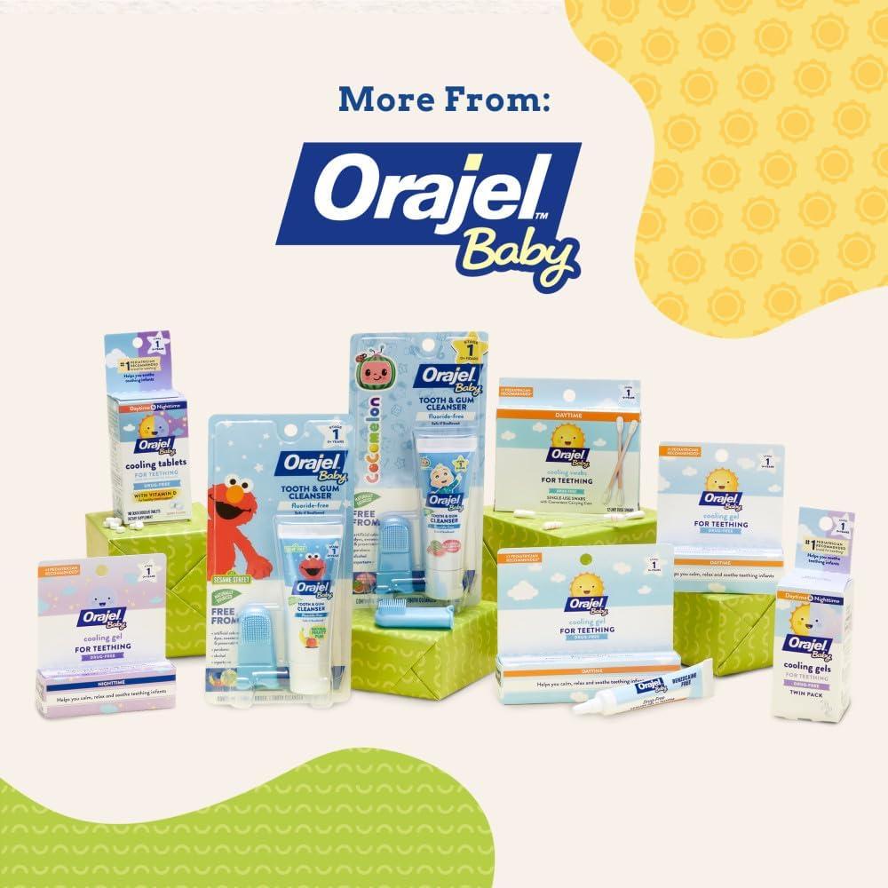 Geles Enfriadores Orajel Baby Sin Medicamentos 2x5.1g