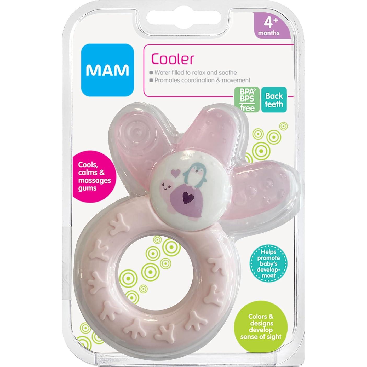 Mordedor Enfriante MAM Cooler Rosa 4+ Meses - Alivio Dentición