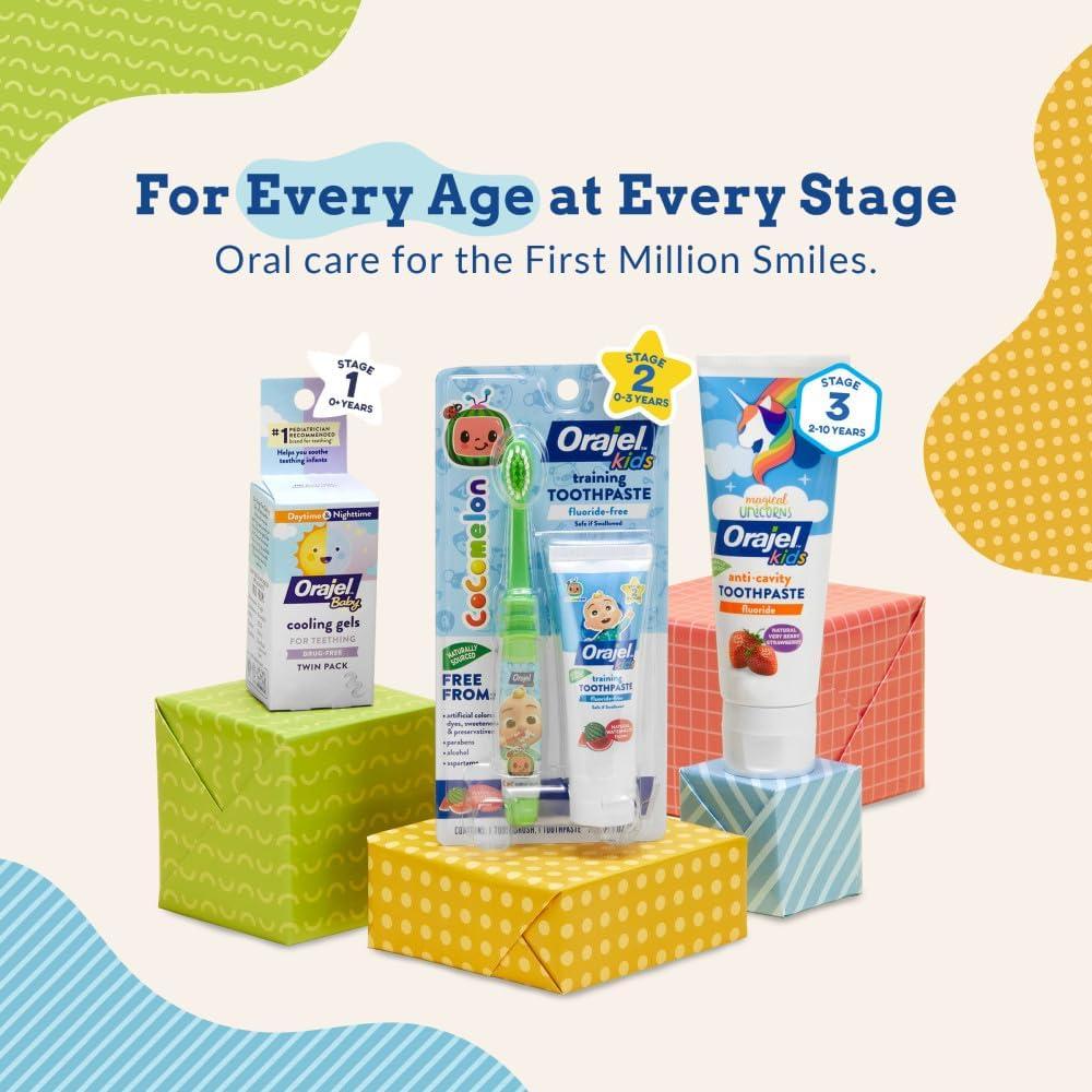 Gel Refrescante Nocturno Orajel Baby 5.1g Sin Medicamentos