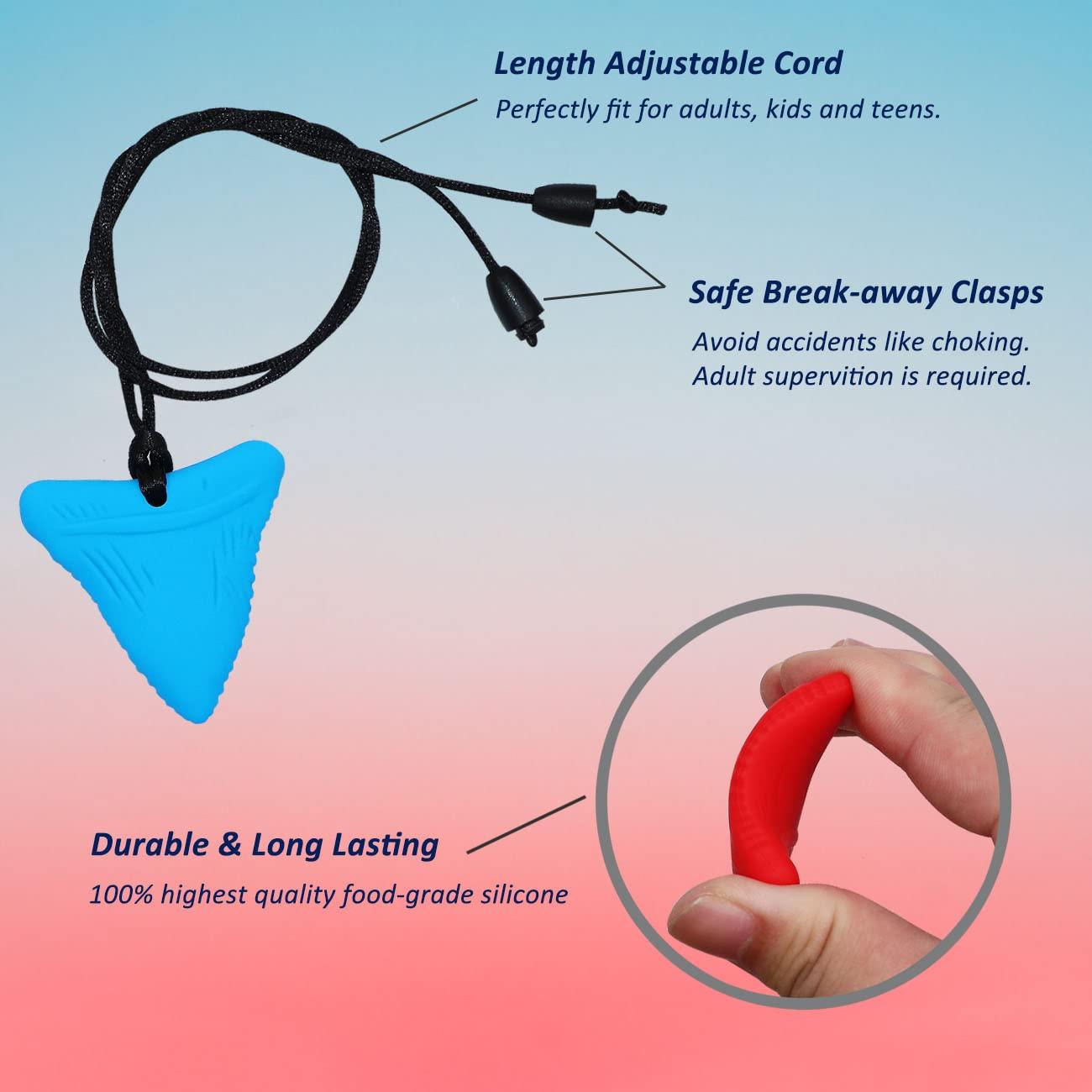 Collares Masticables Sensoriales Maberry - Paquete de 5 Silicona